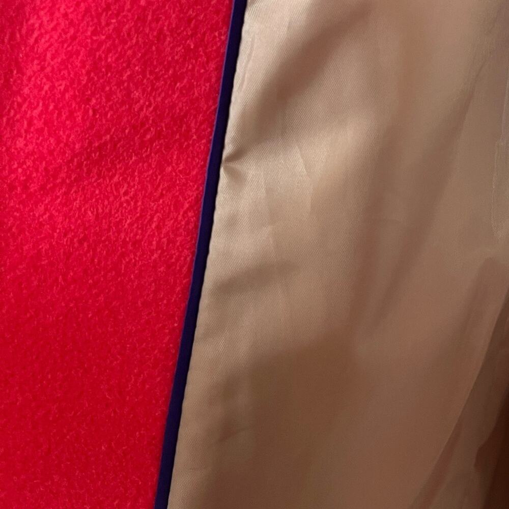 J. Crew Women's Wool Blend Stadium Cocoon Zip Front Coat Pink Women's Size 0 - Picture 10 of 12